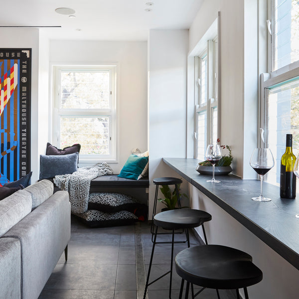 Charcoal Extra Textured Tile - lifestyle view