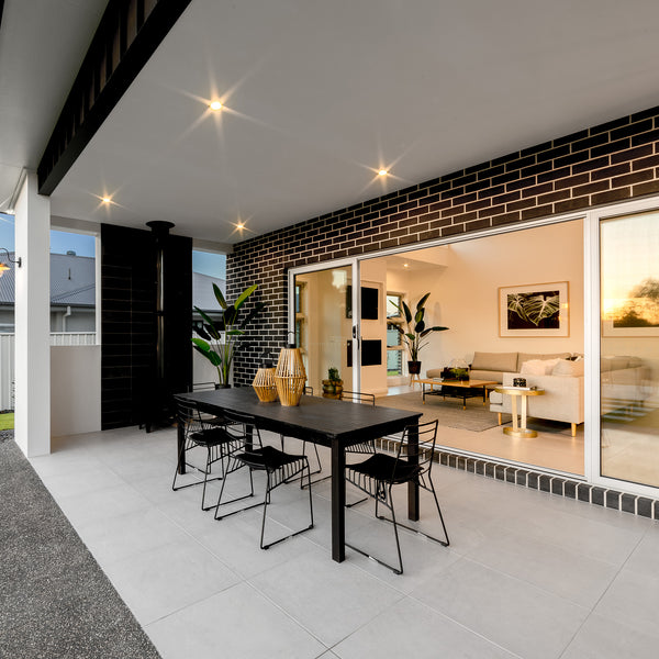 White Extra Textured Tile - lifestyle view