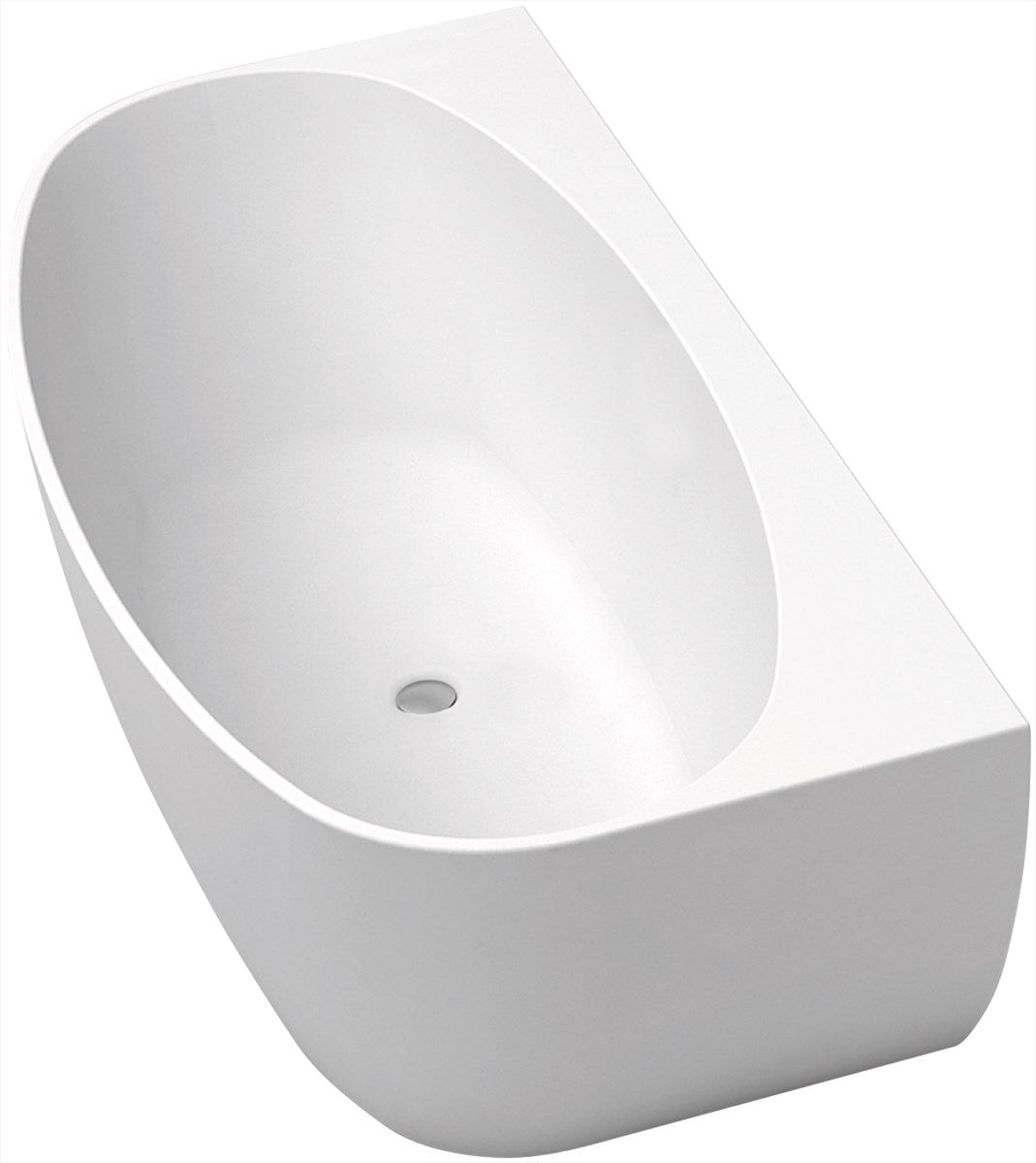 Back To Wall Bath Acrylic 1500 Gloss White