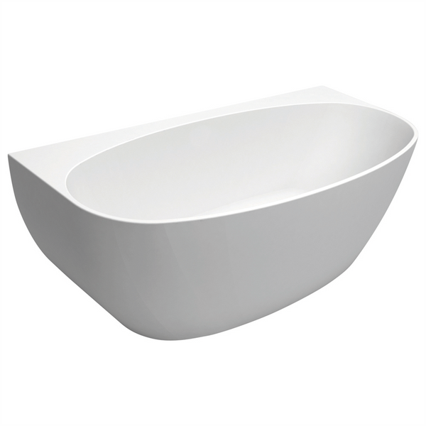 Back To Wall Bath Acrylic 1700 Gloss White