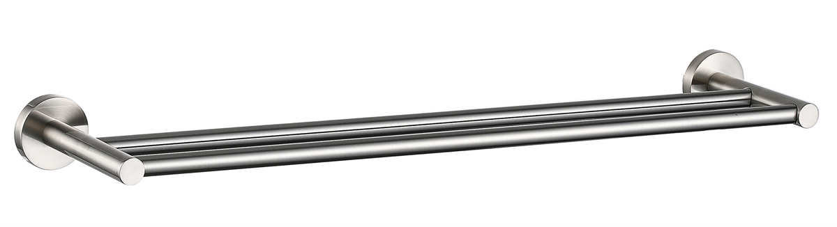 Towel Rail Double 750 Brushed Nickel