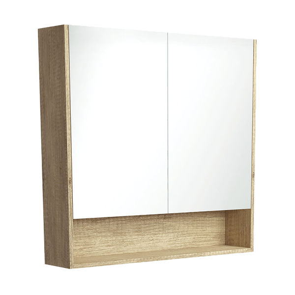 Oak Shave Cabinet with Shelf 900