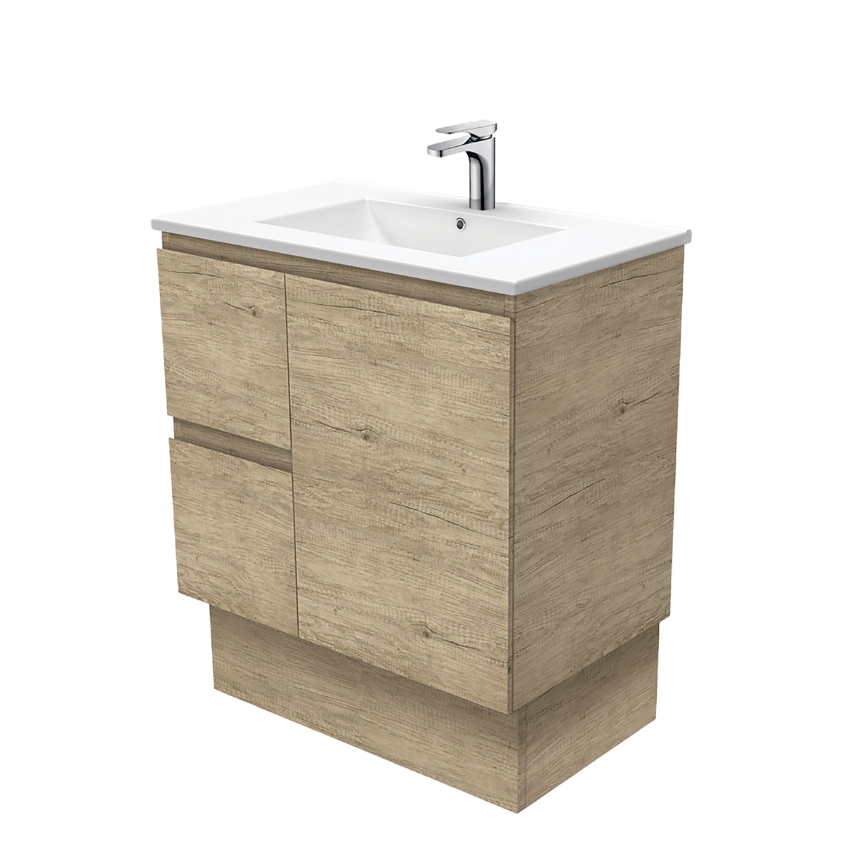 750 Vanity Kick Doors & Drawers with Ceramic Basin Top