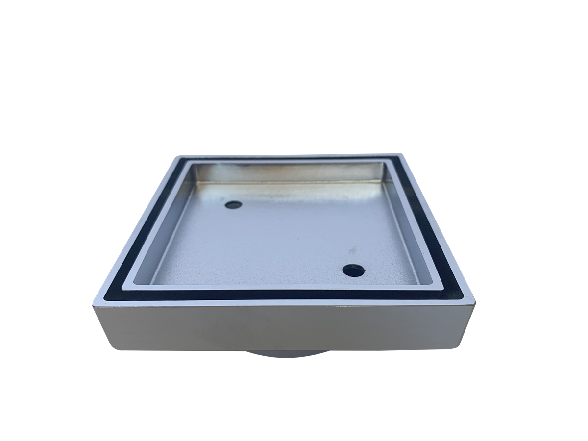 Tile Insert Chrome/Brass 115x115x75mm
