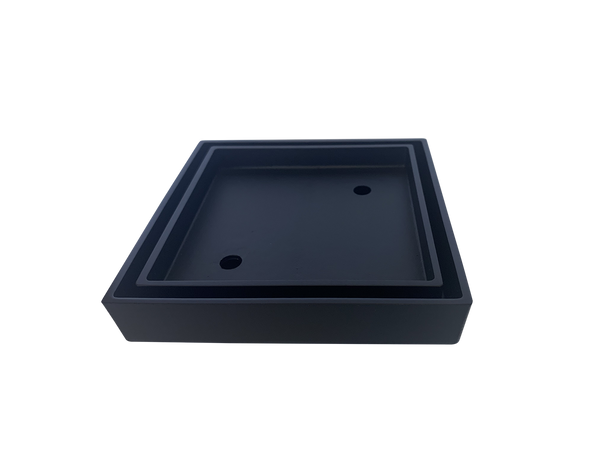 Tile Insert Satin Black 115x115x75mm