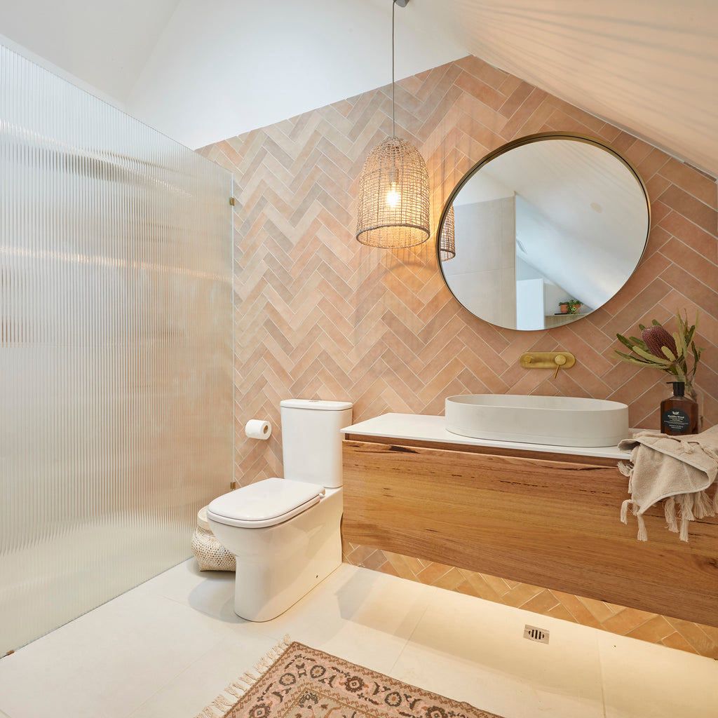 Terra Structured Matt Tile - lifestyle view