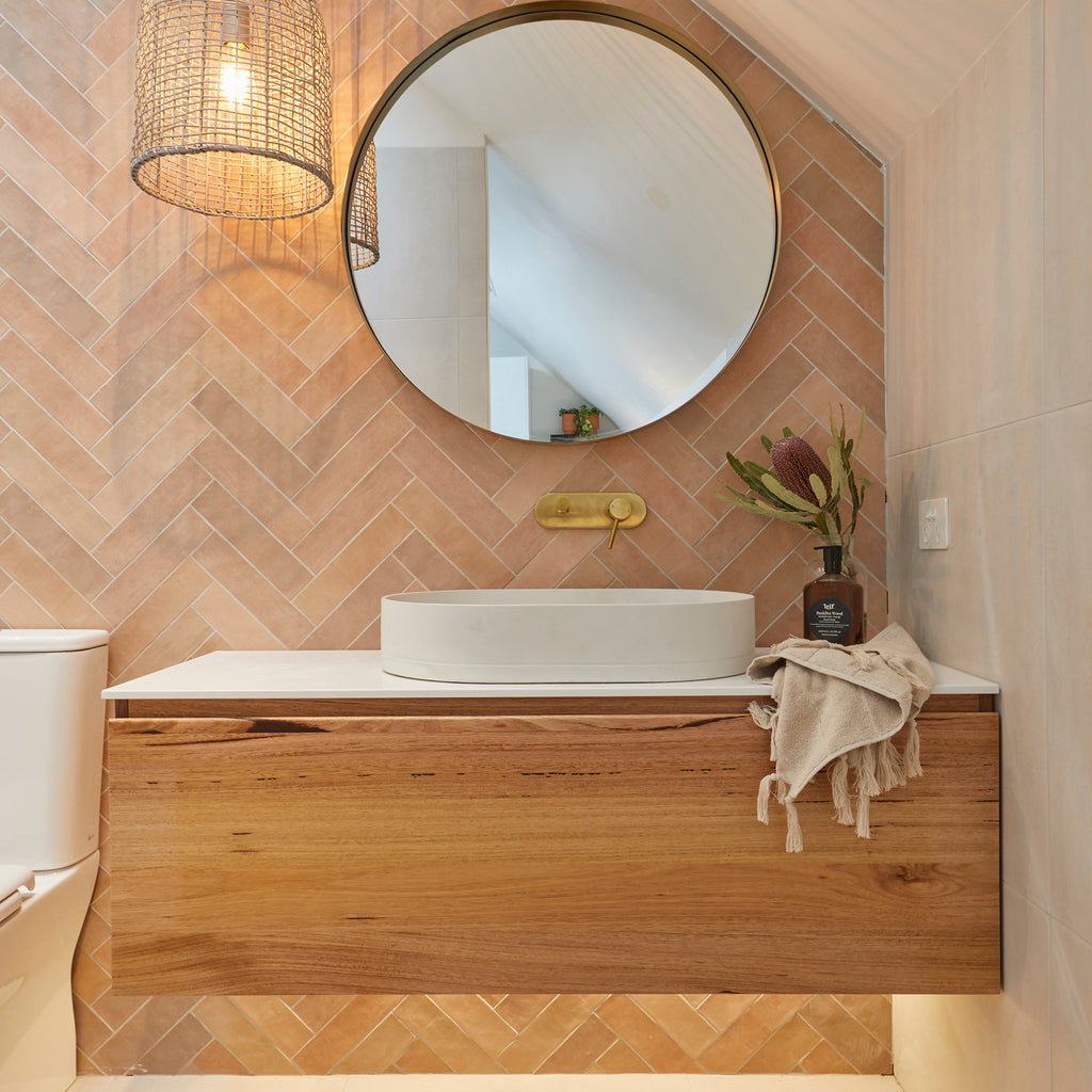 Terra Structured Matt Tile - lifestyle view