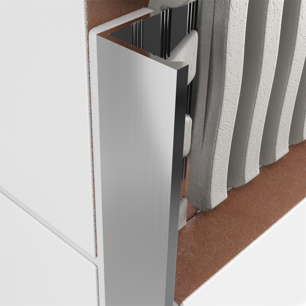 L Profile Aluminium Bright Silver 12.5 x 3000mm