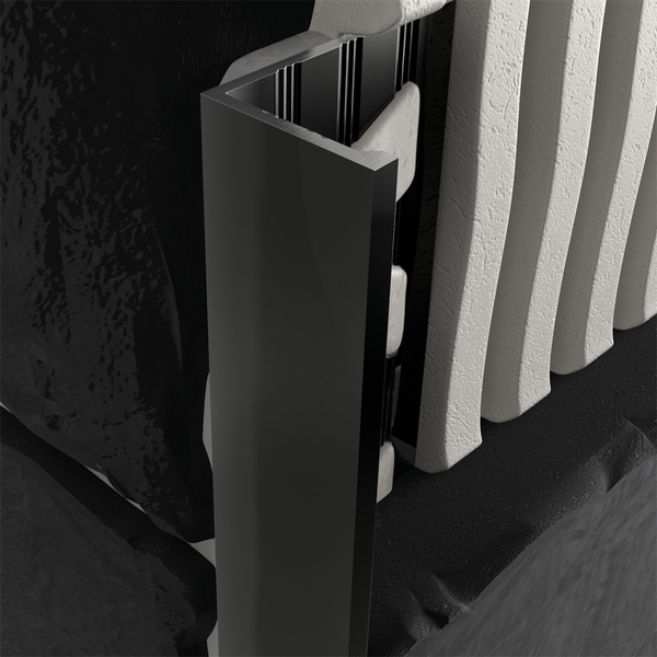 L Profile Aluminium Matt Black 8 x 3000mm