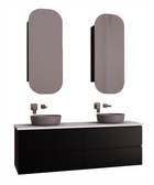 1500 Vanity Wall Hung Drawers Only with Basin & Solid Surface Top
