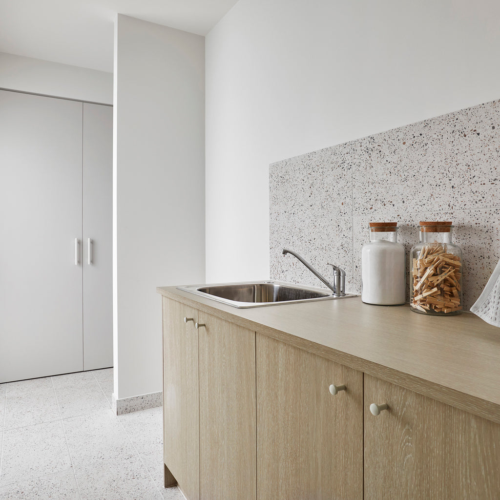 White Textured Tile - lifestyle view