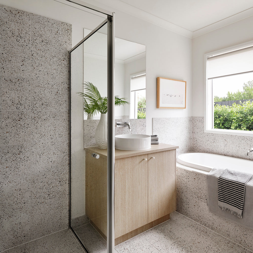 White Textured Tile - lifestyle view