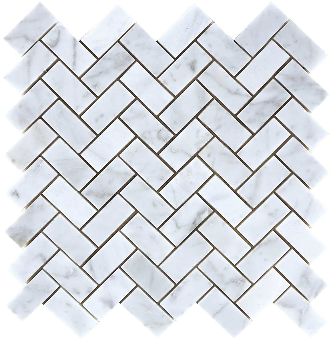 Natural Marble Carrara Herringbone Honed Mosaic