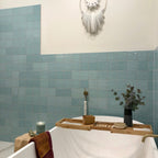 Mint Structured Gloss Tile - lifestyle view