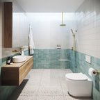 White Structured Gloss Tile - lifestyle view