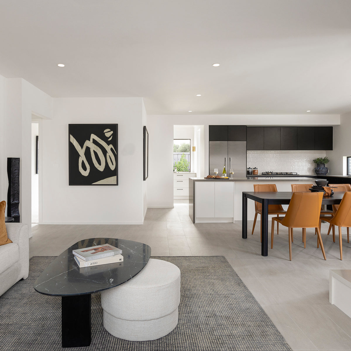 White Structured Gloss Tile - lifestyle view