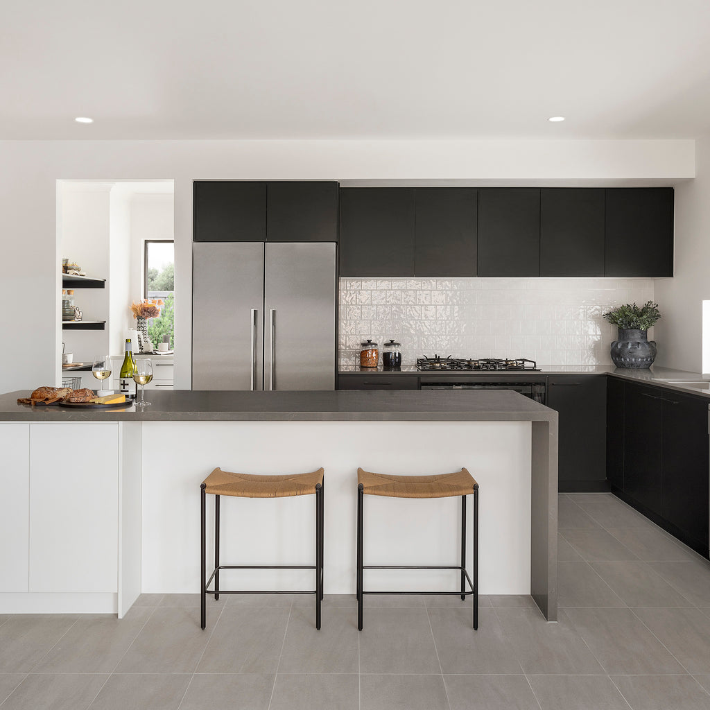 White Structured Gloss Tile - lifestyle view