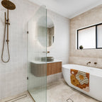 White Structured Gloss Tile - lifestyle view