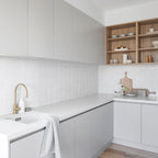 White Structured Gloss Tile - lifestyle view