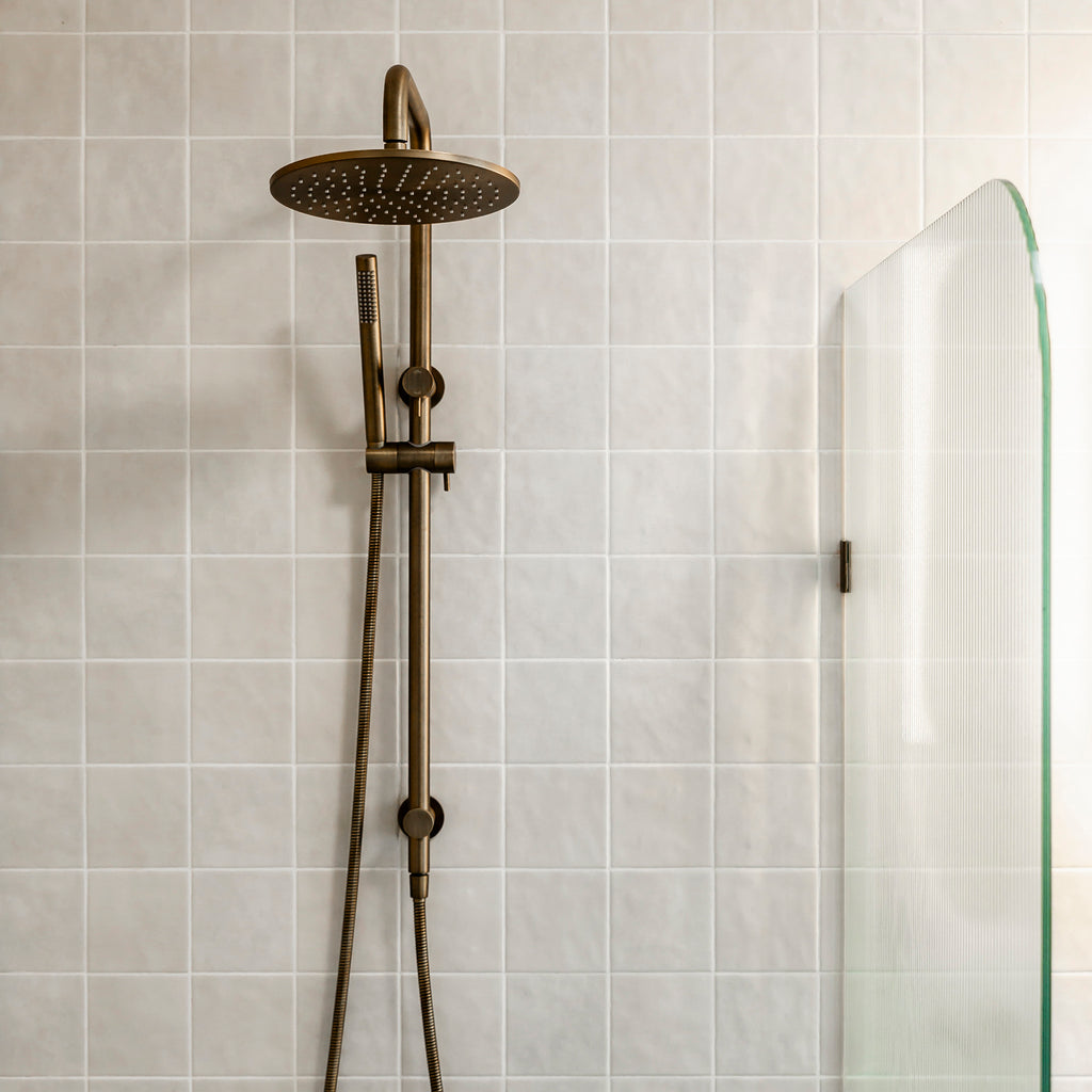 White Structured Gloss Tile - lifestyle view