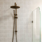 White Structured Gloss Tile - lifestyle view