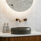 White Structured Gloss Tile - lifestyle view