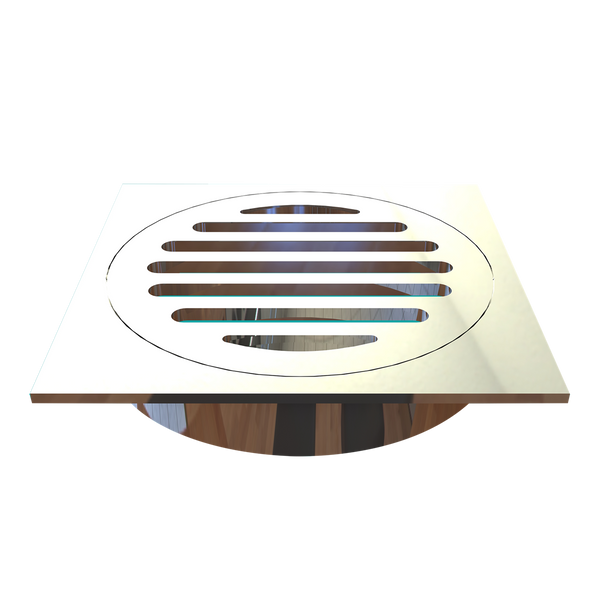 Square Grate Chrome 110x110x100mm