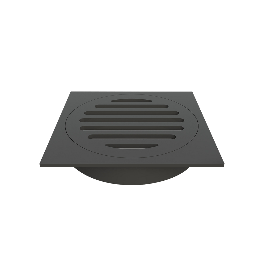 Square Grate Matt Black 110X110X100mm