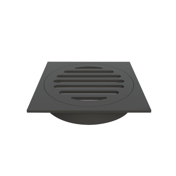 Square Grate Matt Black 110X110X100mm