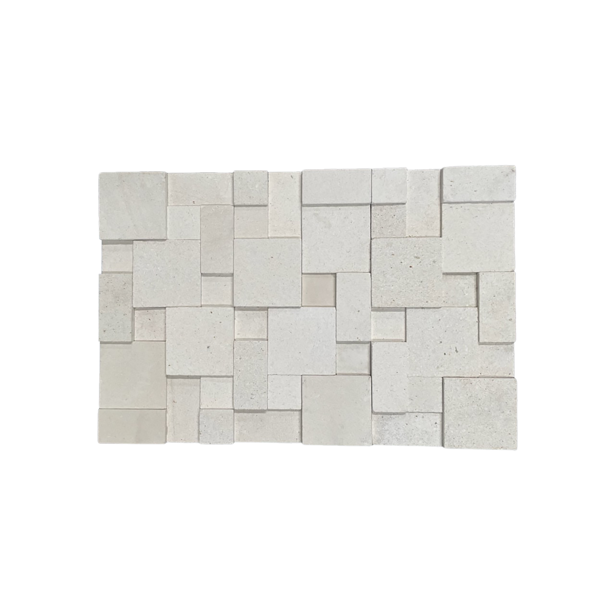 Natural Limestone White Smooth Structured Honed (Pack of 6 )