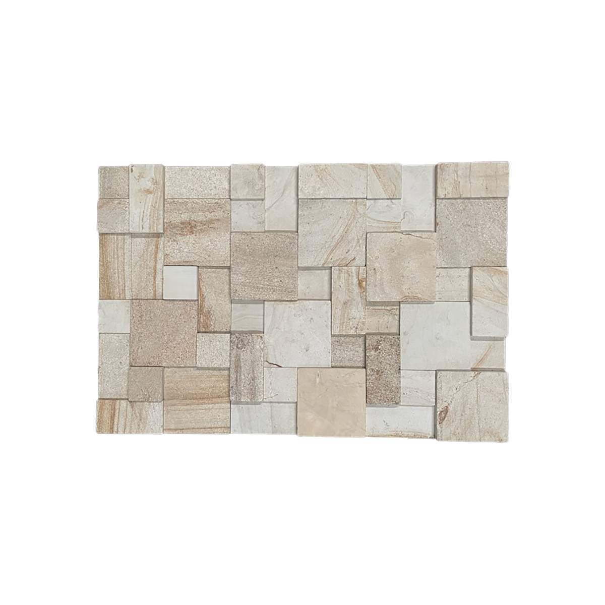 Natural Sandstone Yellow Smooth Structured Honed (Pack of 6)