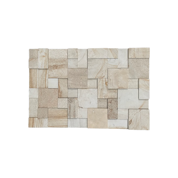Natural Sandstone Yellow Smooth Structured Honed (Pack of 6)