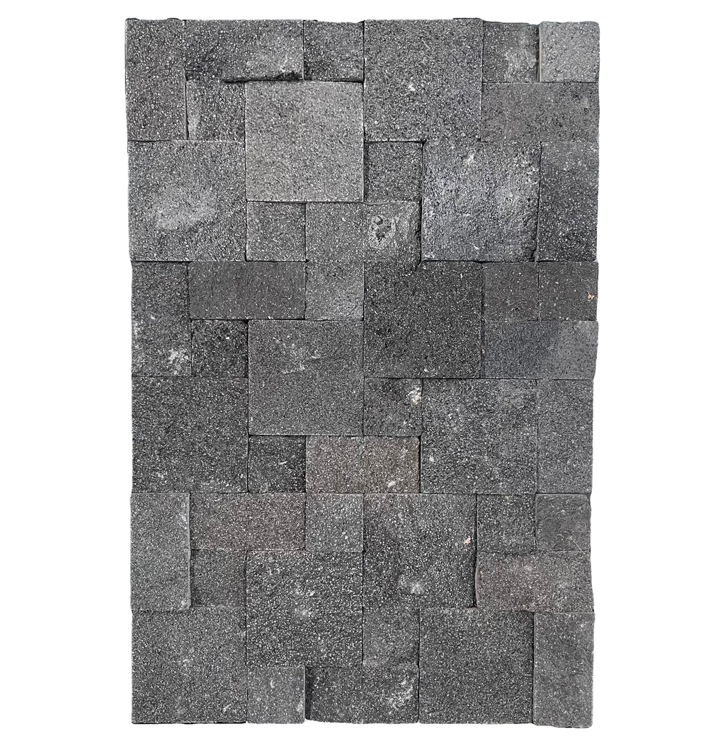 Natural Stone Black Lava Roughcut Structured Matt (Pack of 6)