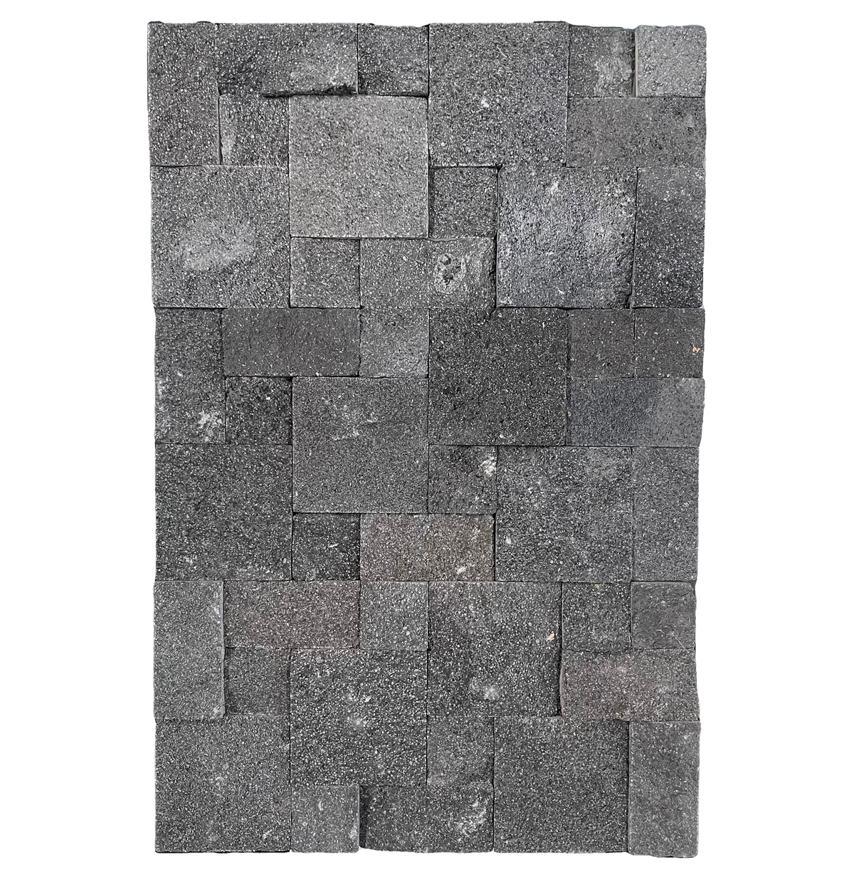 Natural Stone Black Lava Roughcut Structured Matt (Pack of 6)