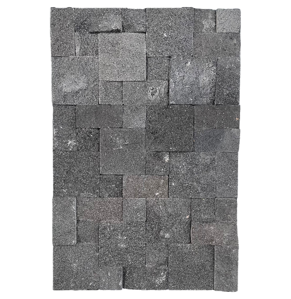 Natural Stone Black Lava Roughcut Structured Matt (Pack of 6)