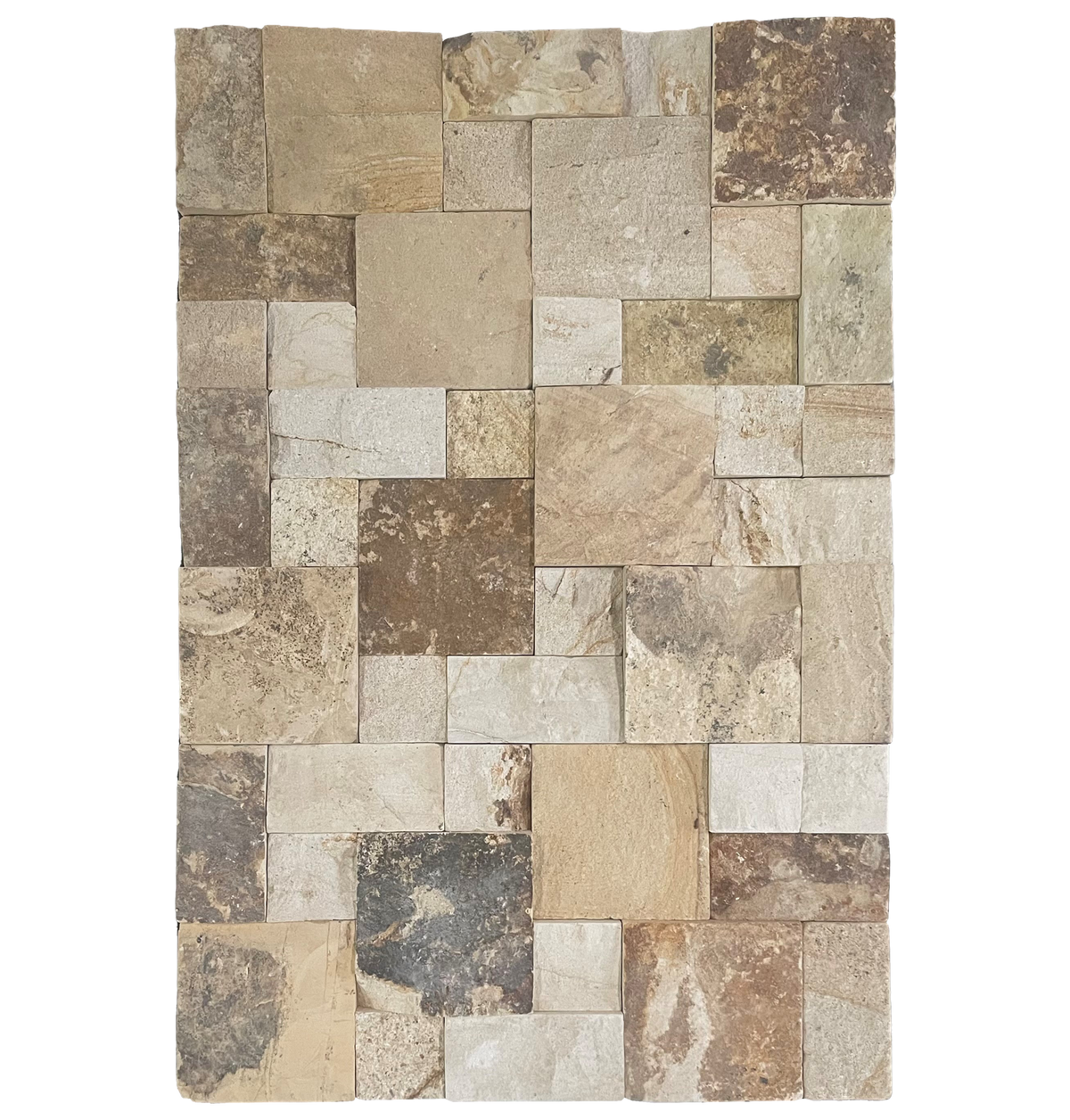 Natural Sandstone Yellow Roughcut Structured Matt (Pack of 6 )
