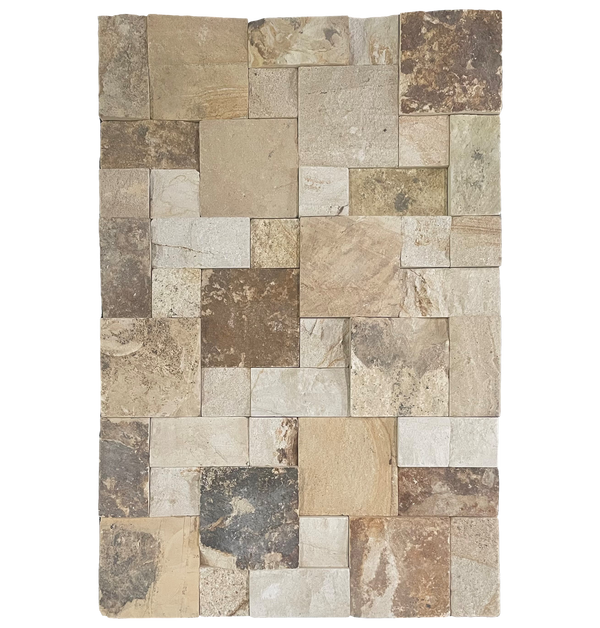 Natural Sandstone Yellow Roughcut Structured Matt (Pack of 6 )