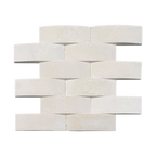 Natural Limestone White Basket Weave Embossed Honed (Pack of 12)