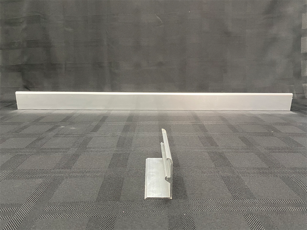 Waterstop Aluminium Straight Bright Silver 1800mm