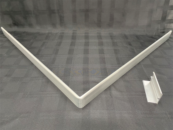 Waterstop Aluminium 90 Degree Bright Silver 1400 x 1400mm