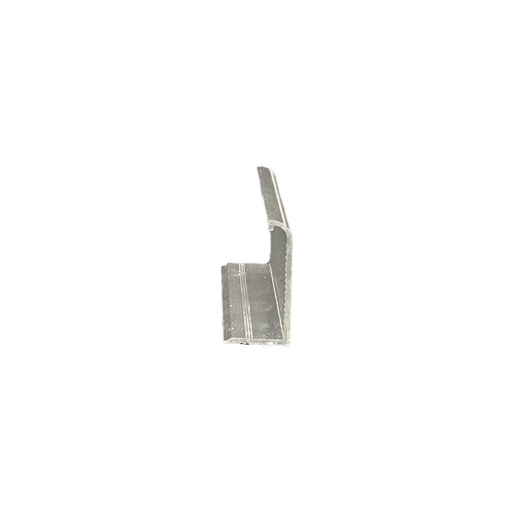 Waterstop Aluminium Straight Bright Silver 1000mm