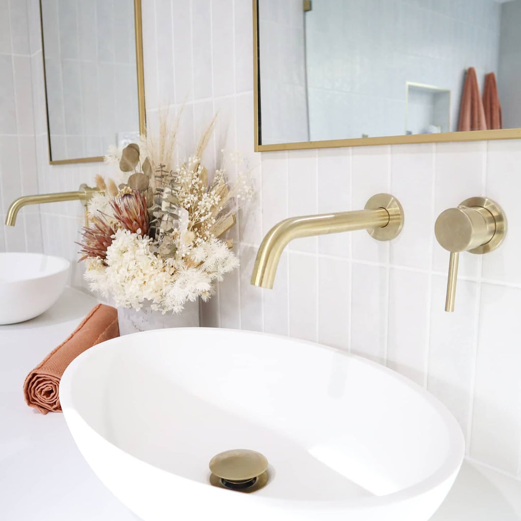 White Structured Satin Tile - lifestyle view