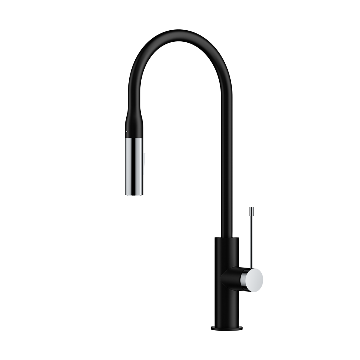 Sink Mixer Pull Out/Pull Down 222 Chrome/Black