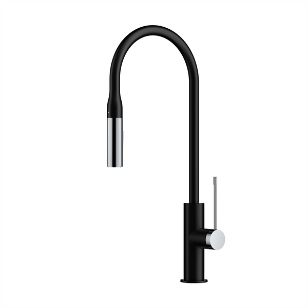 Sink Mixer Pull Out/Pull Down 222 Chrome/Black