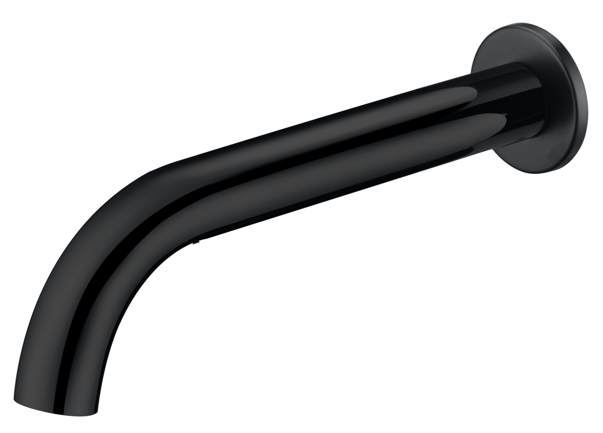 Bath Outlet Curved 175 Matte Black