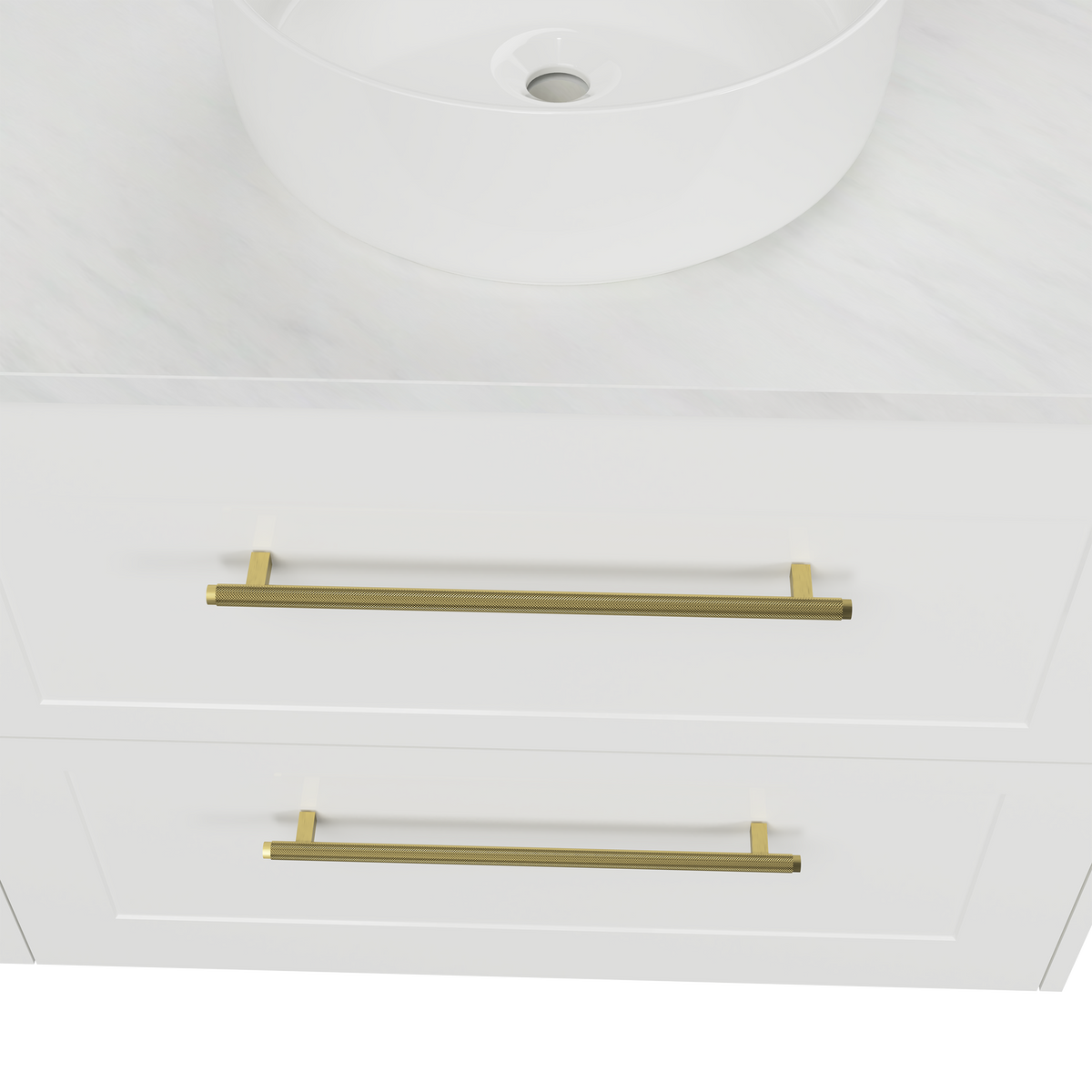 Vanity Wall Hung 1500 Double WG Basins SilkSurface AC Top