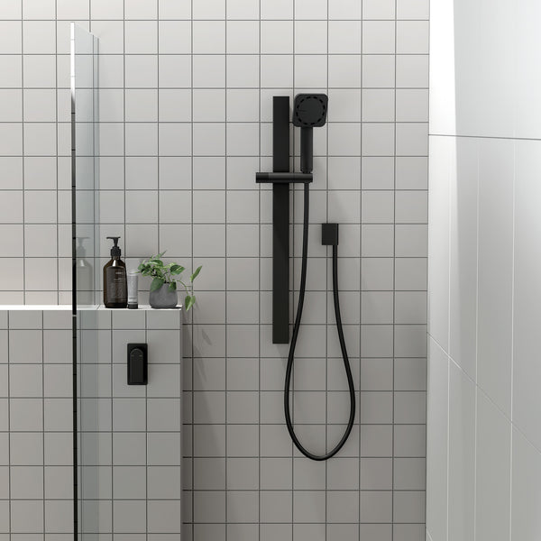 Orli Hydro Sense Rail Shower Matte Black - lifestyle view