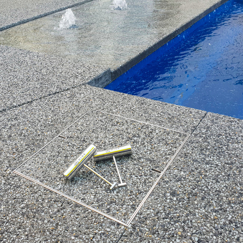 Concrete Access Cover 156mm - lifestyle view