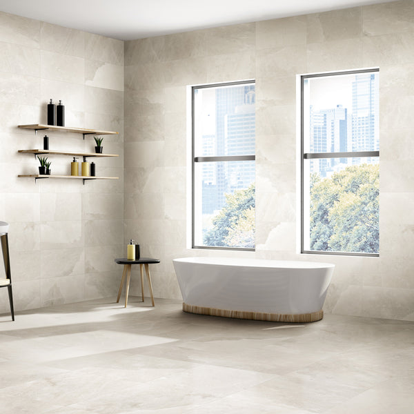 White Gold Matt Tile - lifestyle view