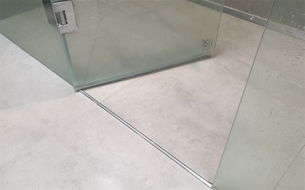 Aluminium Water Stop Bright Silver 12 x 3000mm